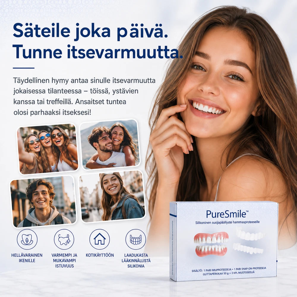PureSmile™ | Joustava silikoninen hymypäällyste