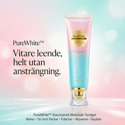 PureWhite™ | Valkaiseva hammastahna niasiiniamidilla – välitön vaikutus