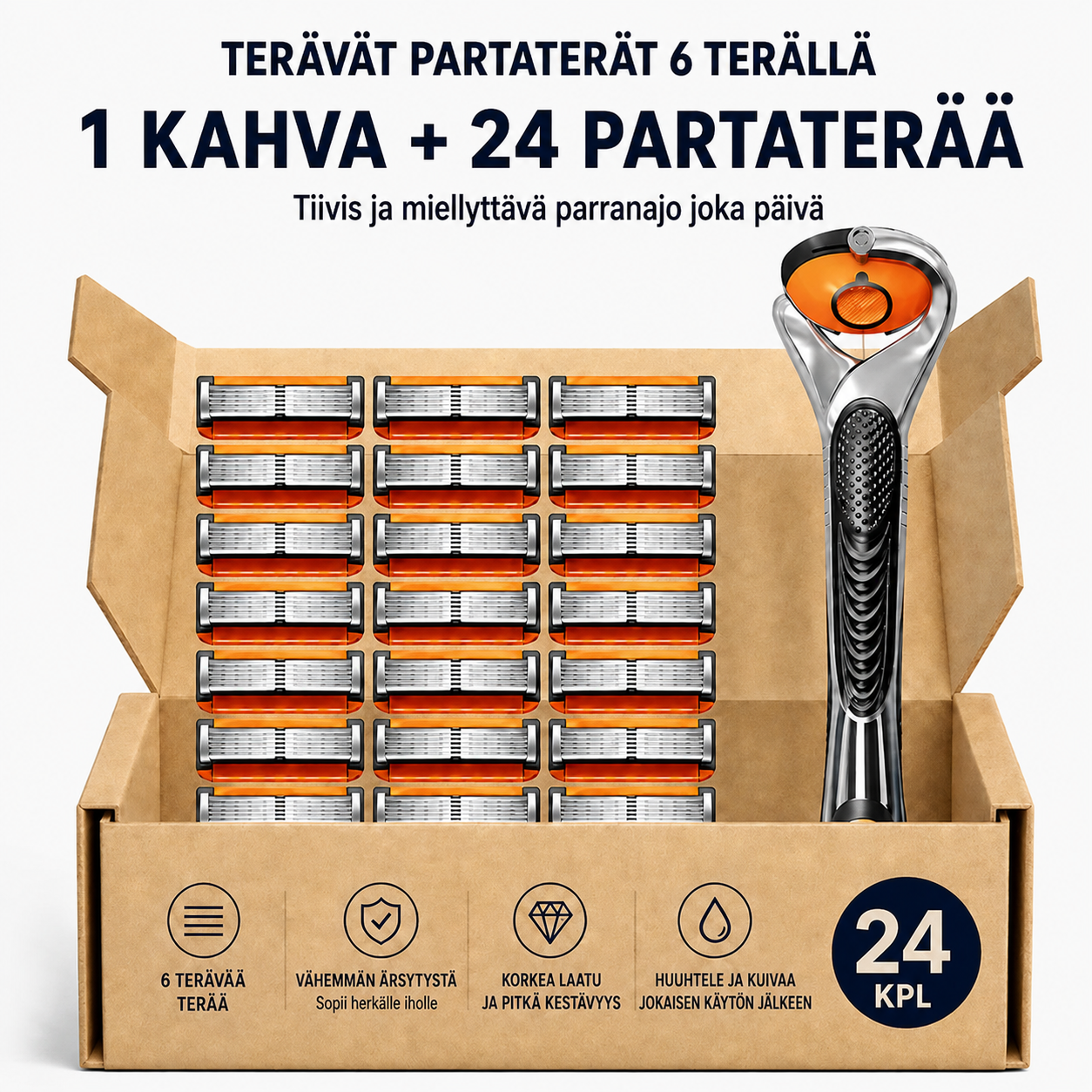 SmoothGlide™ | Partaterät + Kahva, Säästä jopa 70%