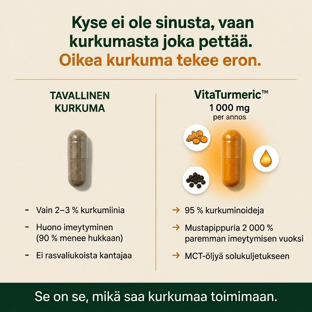VitaTurmeric™ – Sano hyvästit jäykille nivelille ja arjen vaivoille