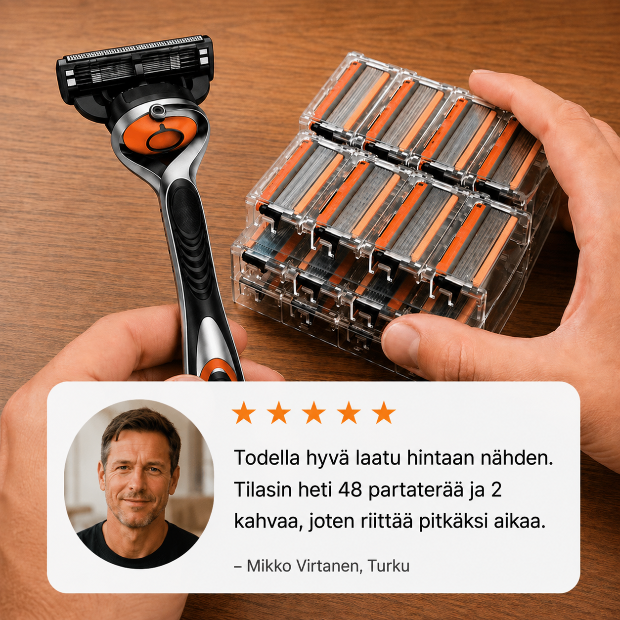 SmoothGlide™ | Partaterät + Kahva, Säästä jopa 70%