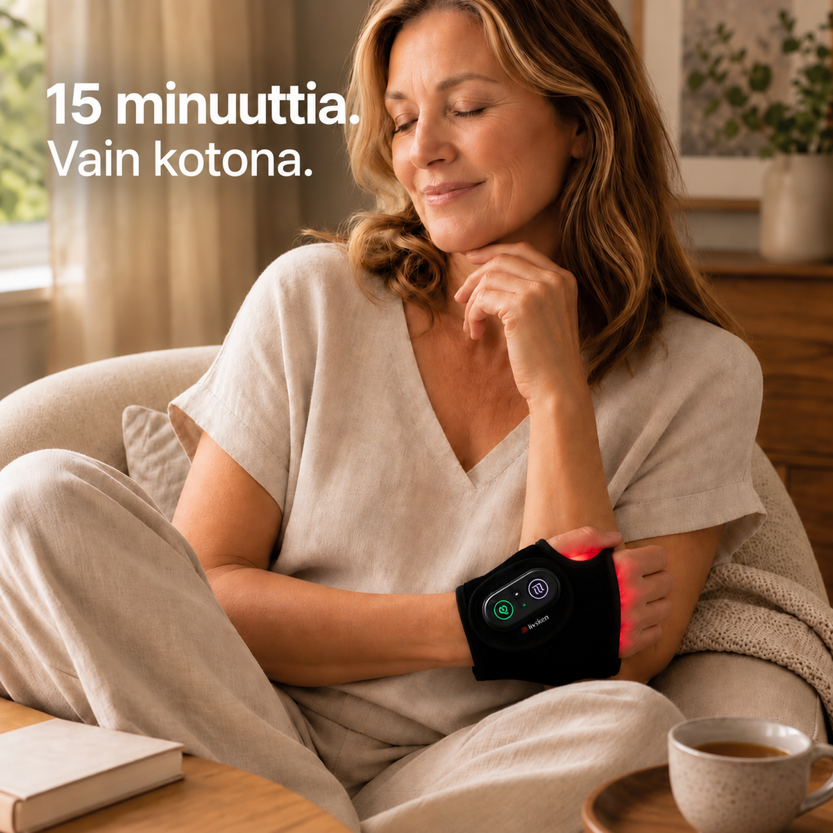 Lindra™ | Punavalo-omslag jäykille ja väsyneille käsille
