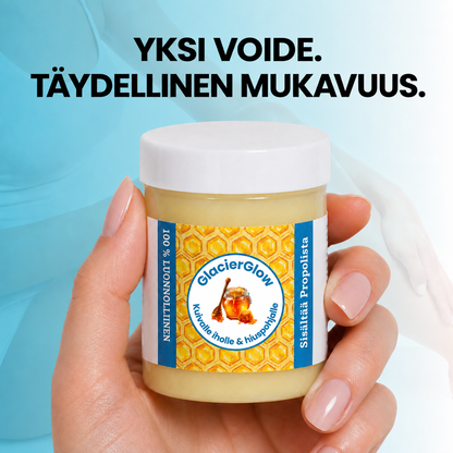 GlacierGlow™ | Pysäytä ihottuman & psoriaasin aiheuttama kutina ja rauhoita ärtynyt iho. Näkyvä vaikutus 14 päivässä!