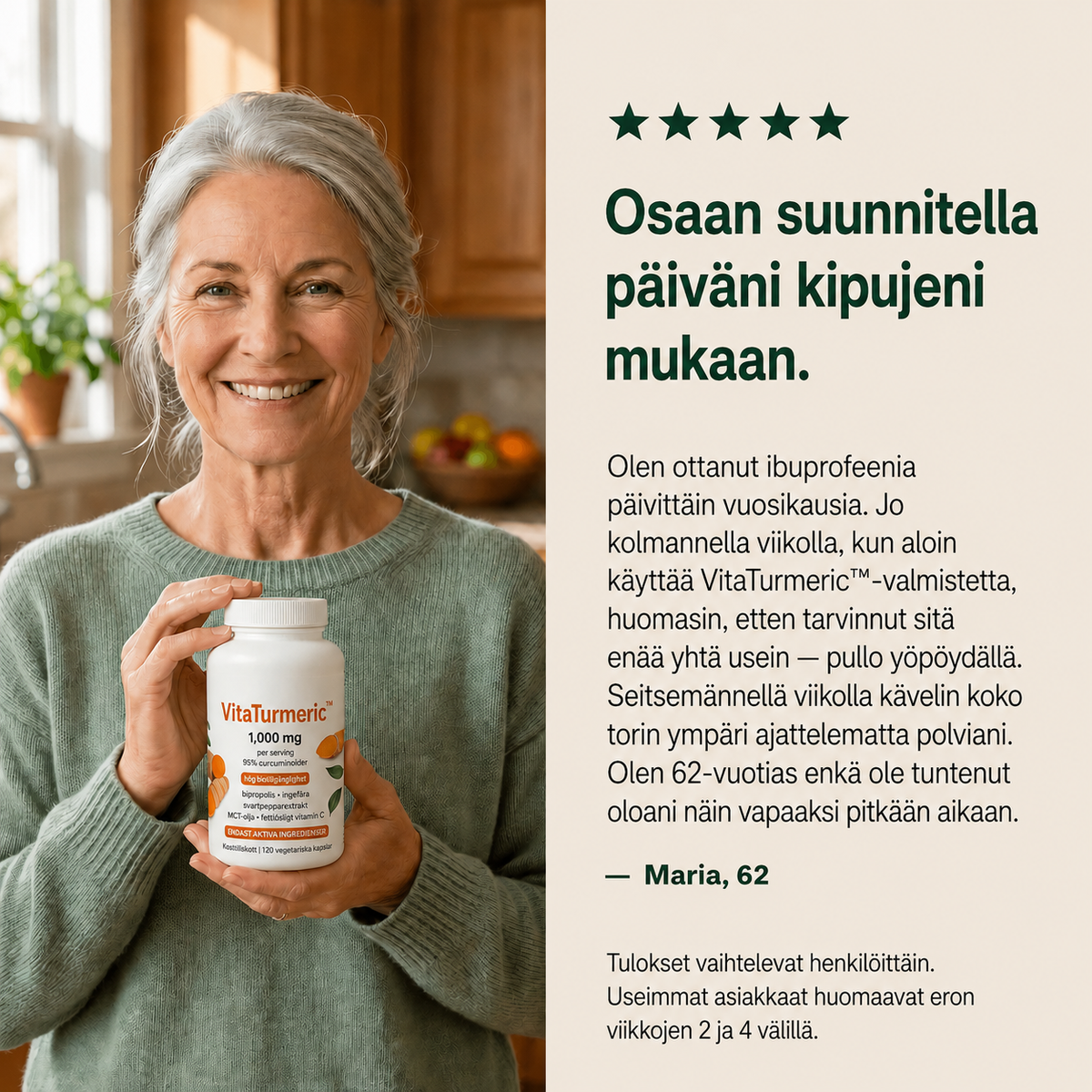 VitaTurmeric™ – Sano hyvästit jäykille nivelille ja arjen vaivoille