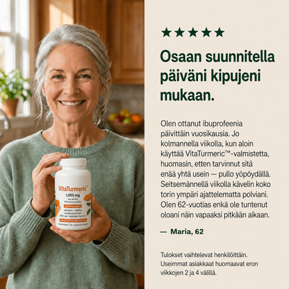 VitaTurmeric™ – Sano hyvästit jäykille nivelille ja arjen vaivoille