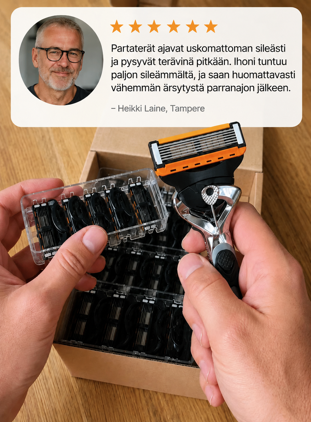 SmoothGlide™ | Partaterät + Kahva, Säästä jopa 70%