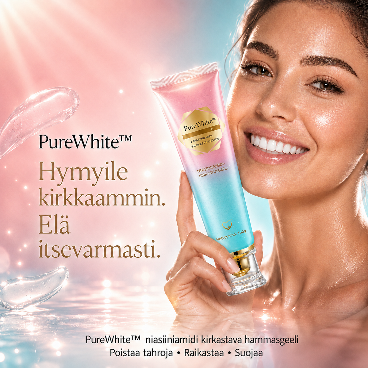PureWhite™ | Kirkastava hammastahna niasiiniamidilla
