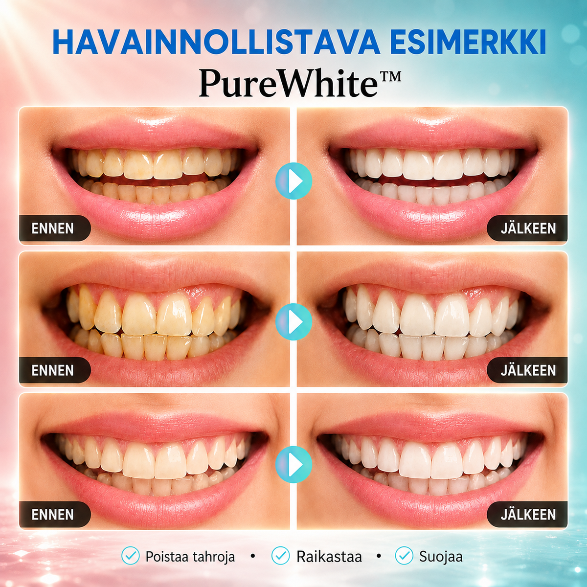 PureWhite™ | Kirkastava hammastahna niasiiniamidilla